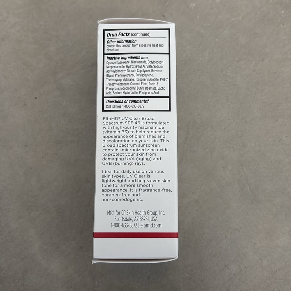 NIB EltaMD UV Clear Broad Spectrum SPF 46 Face Sunscreen - Picture 4 of 9